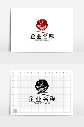 简约餐饮面馆LOGOVI模板