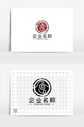 简约餐饮食字LOGOVI模板