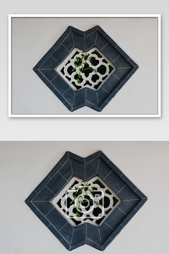 古风古建元素朗庭窗户