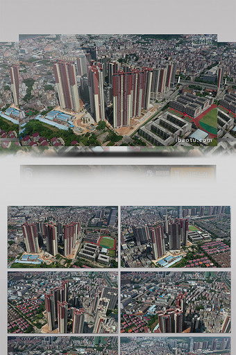 深圳龙岗区城市建筑工程航拍视频图片