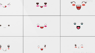 10组带通道抖音表情装饰元素视频
