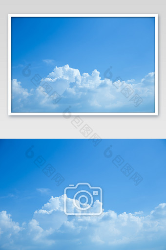 天空层次感白云云彩白色洁白图片