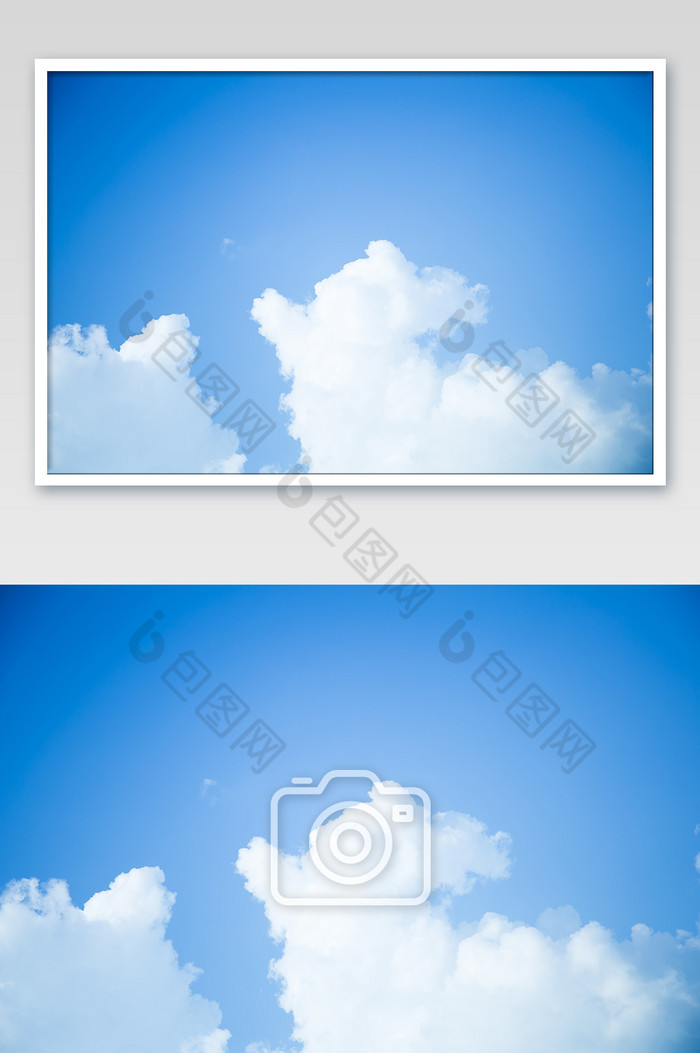 云彩天空背景横版蓝色图片图片