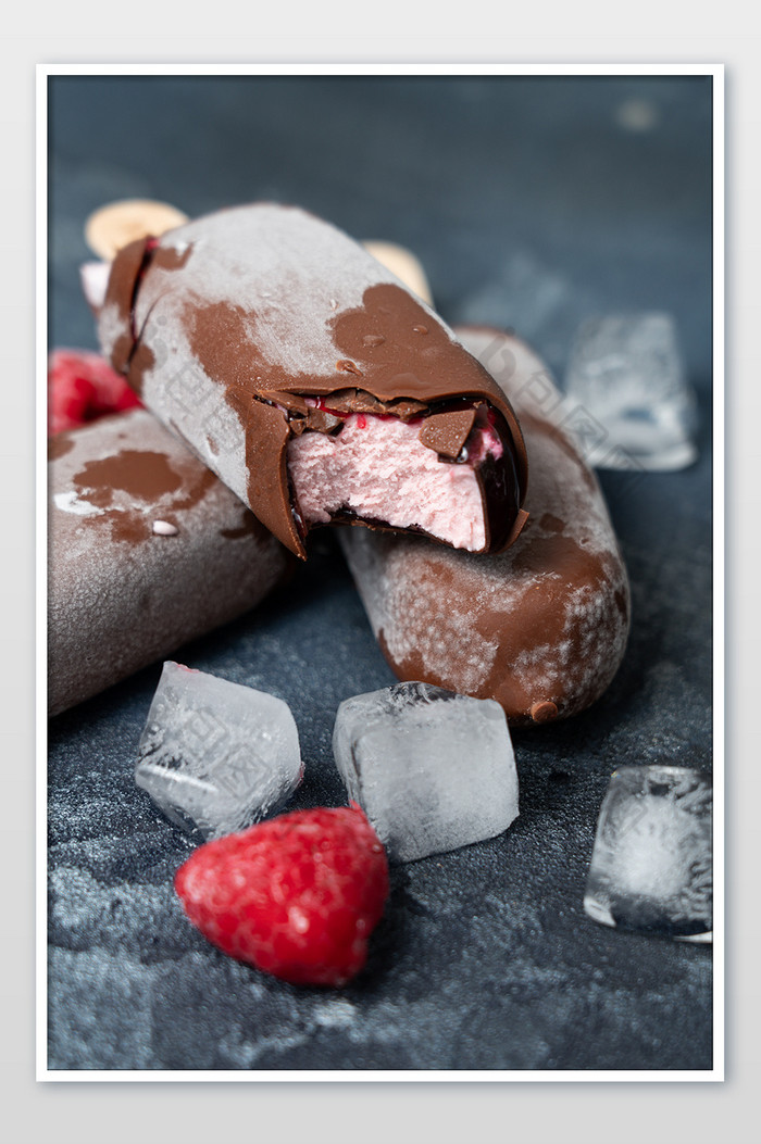 巧克力棒冰堆叠图图片图片