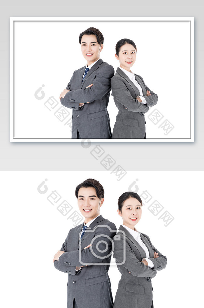 商务男女白领销售服务代表形象