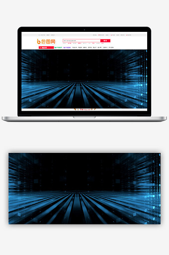 简约商务科技蓝色海报banner背景图片