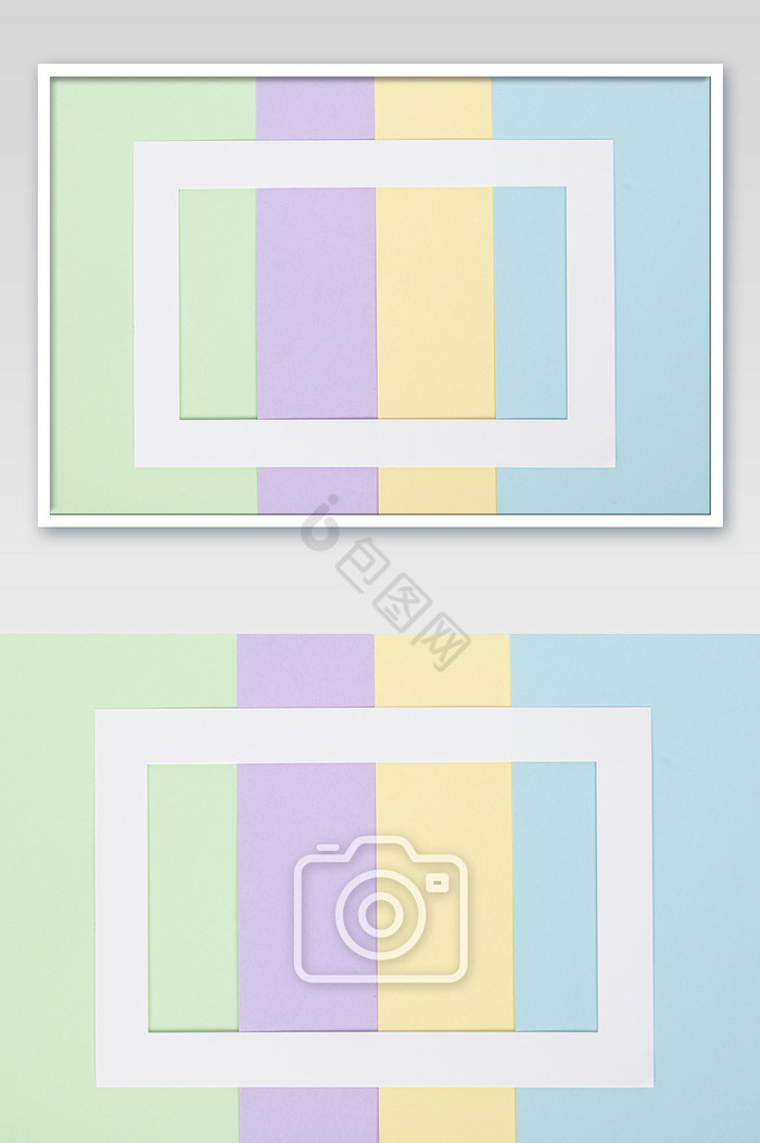 四色背景框架背景图片