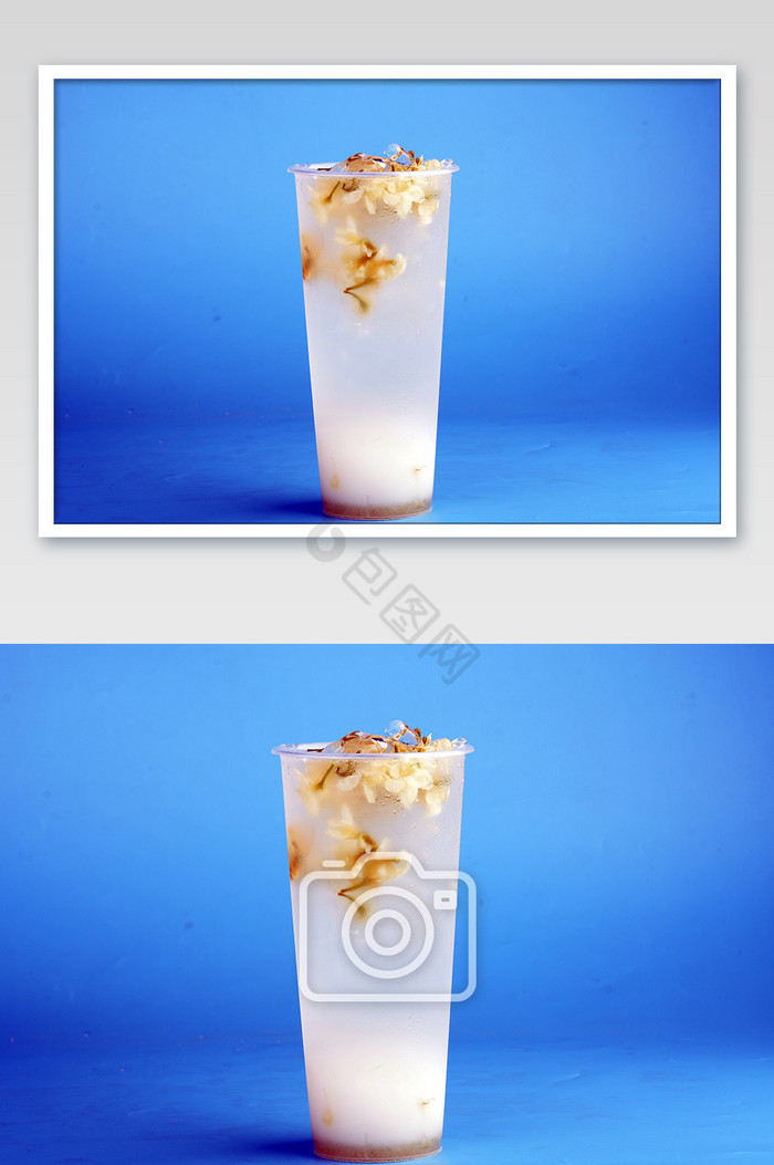 夏季冷饮茉莉花冷饮水果茶摄影图图片