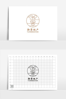 创意御景地产vi标志logo设计