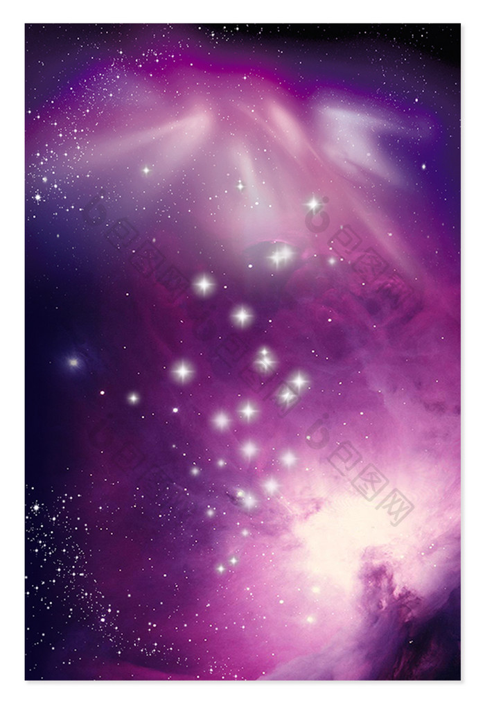 紫色浪漫星空星光背景