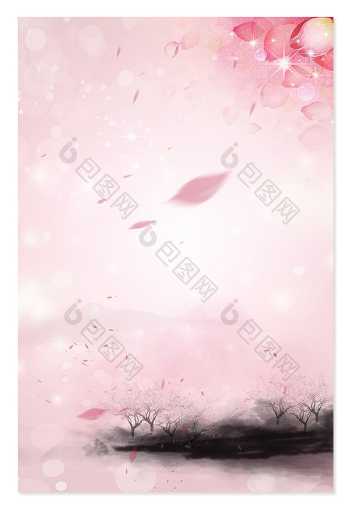 粉色花朵植物花瓣背景