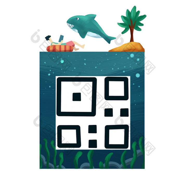 动态二维码GIF——鲨鱼池