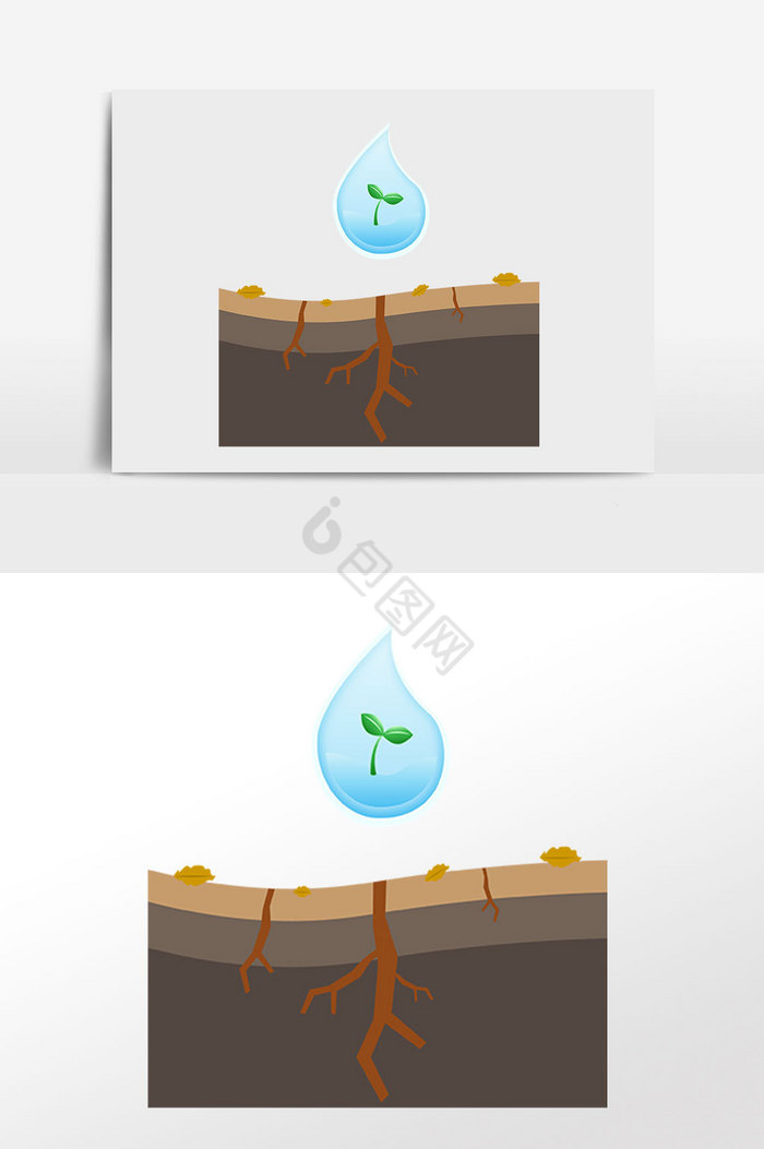 环保爱护环境插画图片