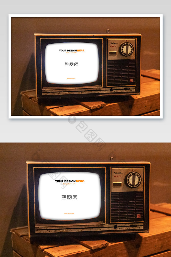 怀旧老电视机VIS视觉应用展示样机