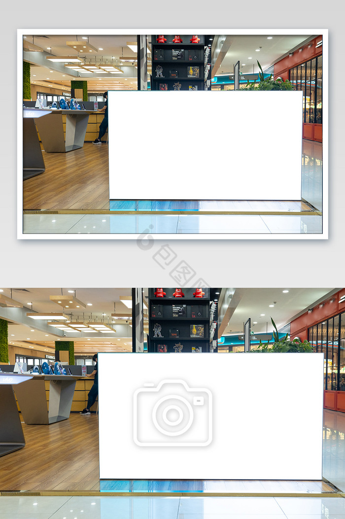 商店购物中心广告牌空白广告牌商店摄影图图片