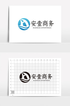 简洁简约大气商务通用logoVI模板