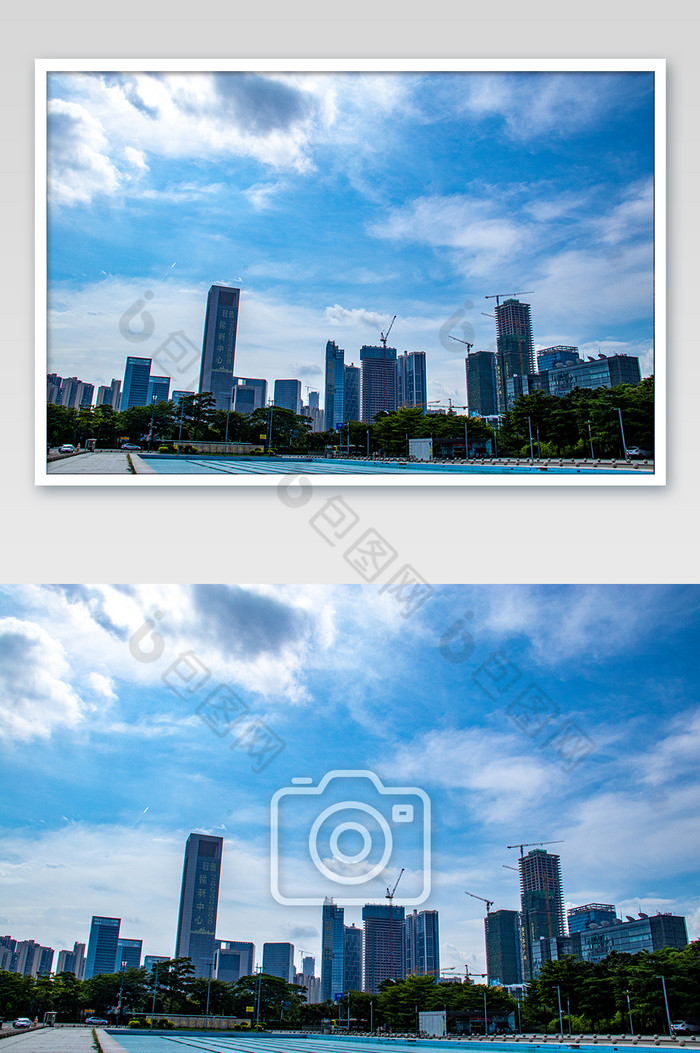 城市建筑高楼天际线中心摄影图图片图片
