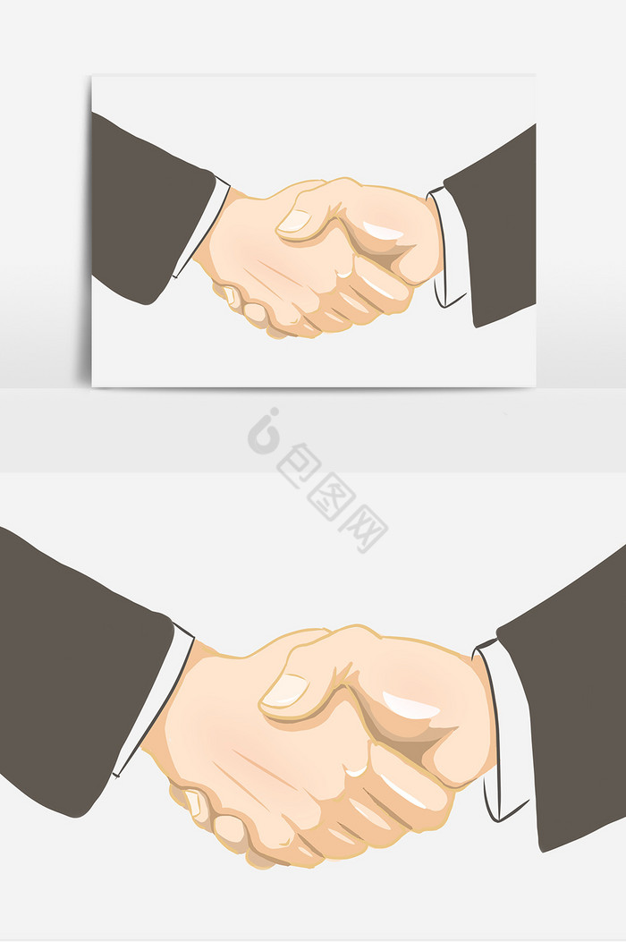 合作手势握手图片