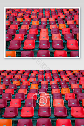 大型体育场观众席座椅座位摄影图图片