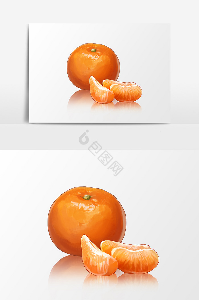 秋天橘子图片