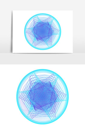 螺旋丸螺旋科技渐变纹理线条叠加元素AI