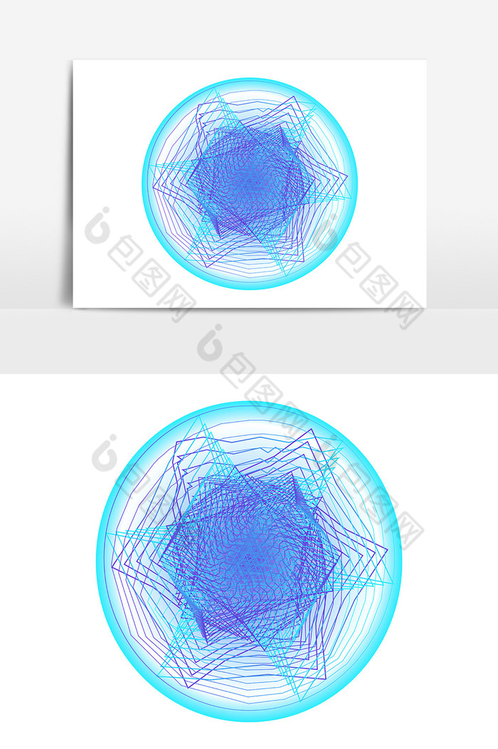 螺旋丸螺旋科技纹理线条叠加AI图片图片