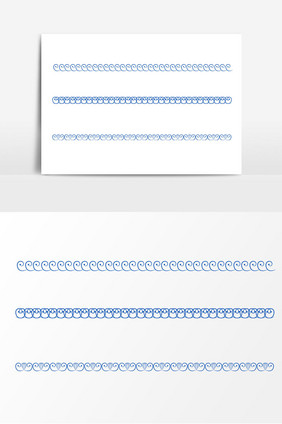 页眉分割线矢量元素