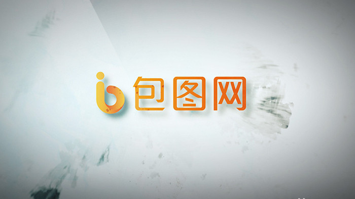 简洁的中国风水墨Logo开场AE模板