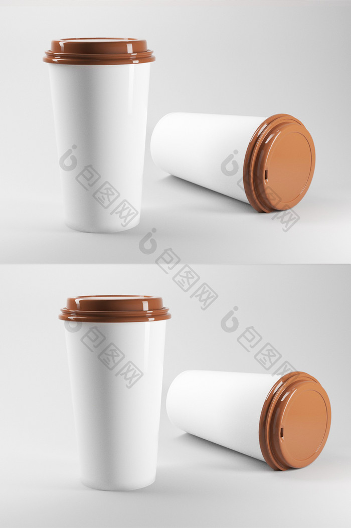 一次性咖啡杯C4D模型（OC）