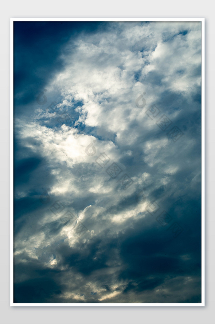 高清傍晚天空云层背景素材摄影图