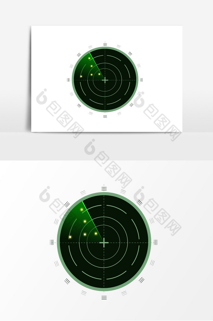 雷达装饰扫描圆点图片图片