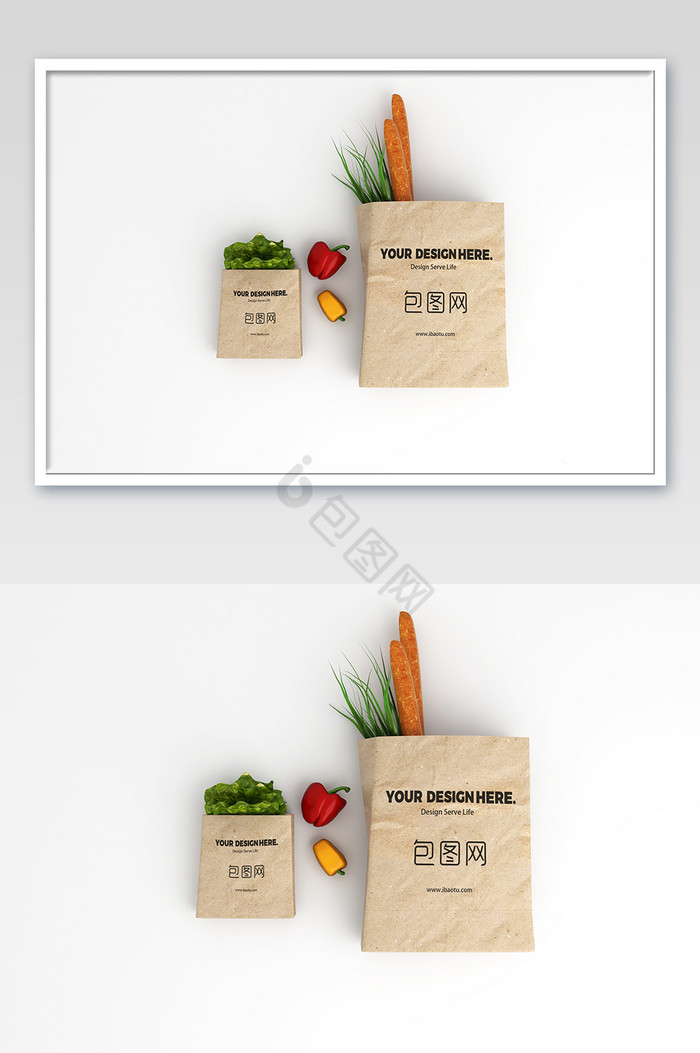 蔬菜面包便利袋包装图片