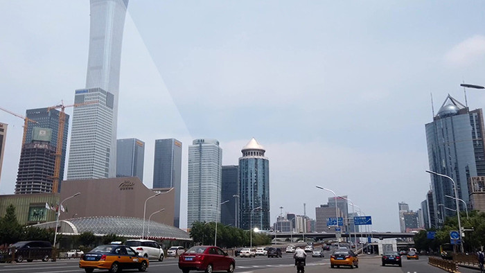 北京车流延时摄影