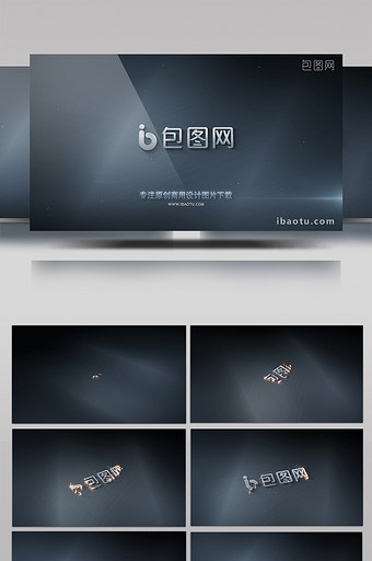 魔幻粒子融汇Logo揭示AE模板图片