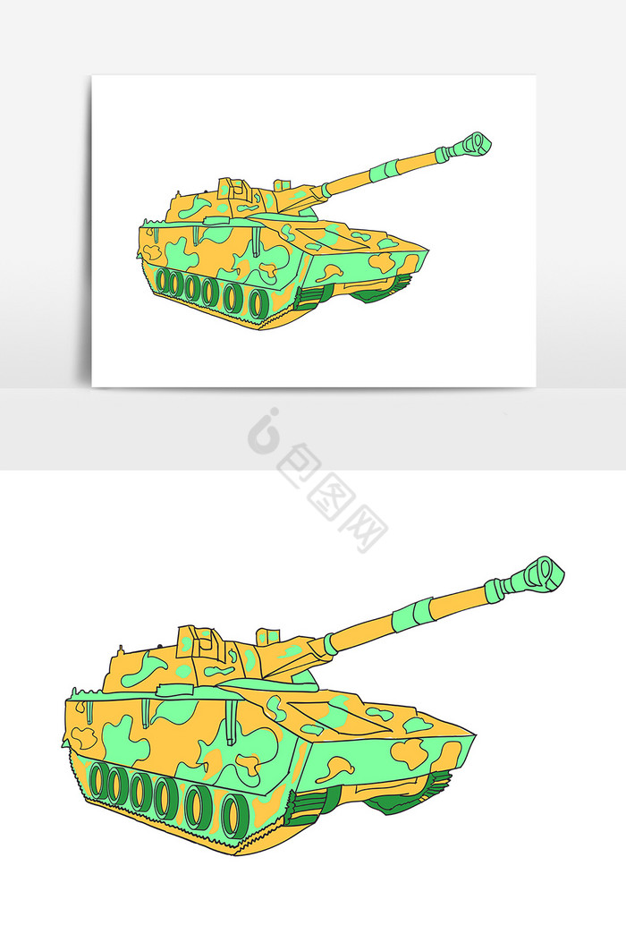 坦克迷彩AI图片
