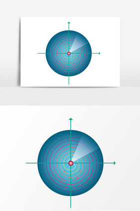 雷达探测图矢量元素