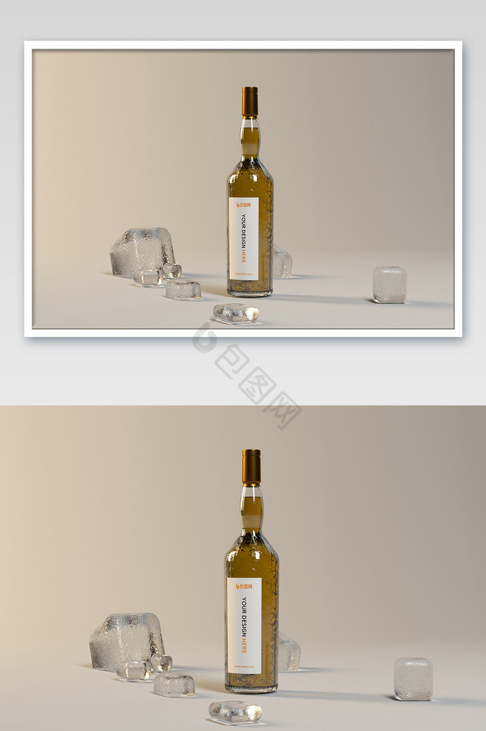 玻璃酒瓶logo图片