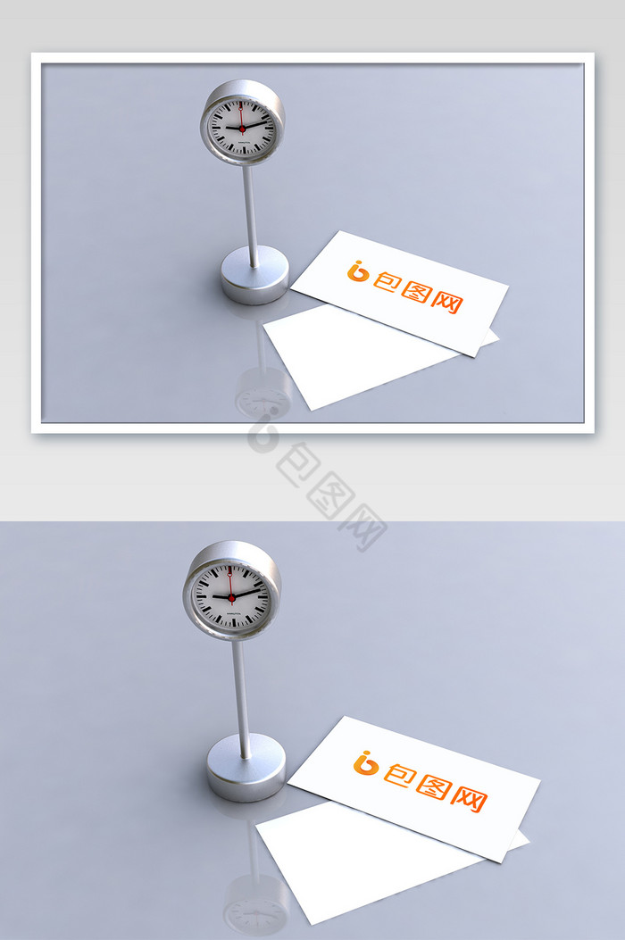 办公名片钟表图片