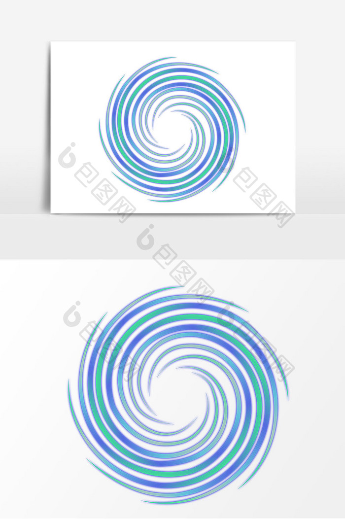 卡通科技螺旋丸矢量元素