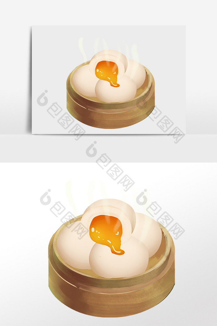 广式小吃美味汤圆插画图片图片