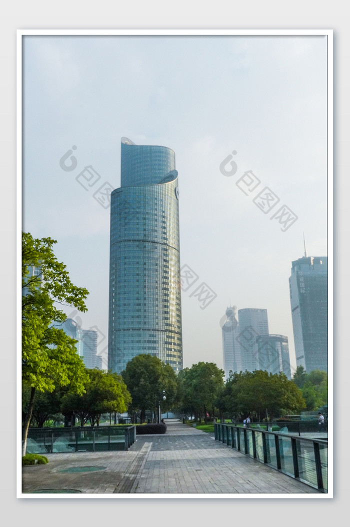 杭州大气城市建筑壮观钱江新城高楼大厦摄影图片图片