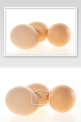 三个新鲜鸡蛋白底图