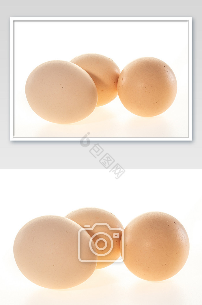 三个新鲜鸡蛋白底图图片