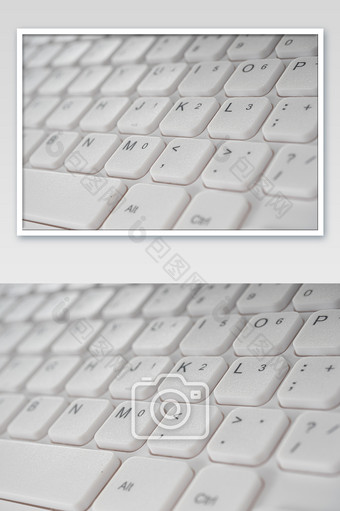 白色办公用打字键盘图片