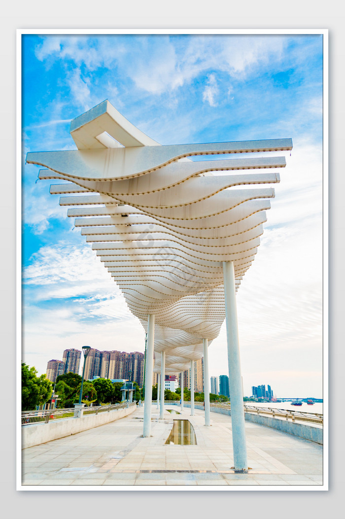 城市市政艺术天桥城市建筑图片