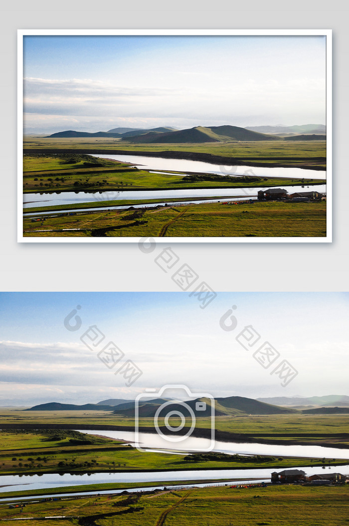 四川唐克草原河流图 图片下载 包图网
