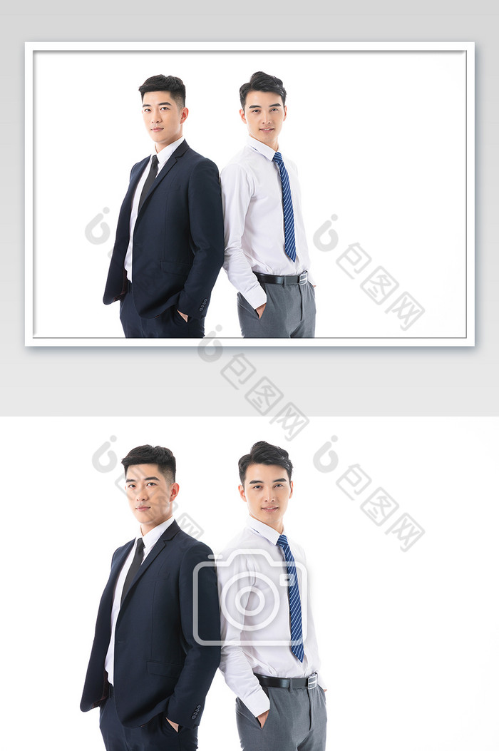商务销售服务工程师侧身站立图片-包图网