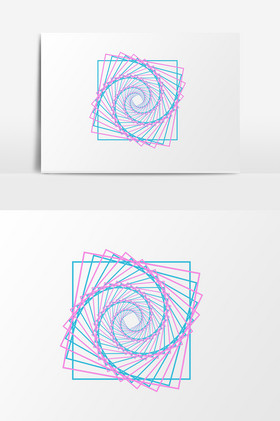 螺旋旋转正方形