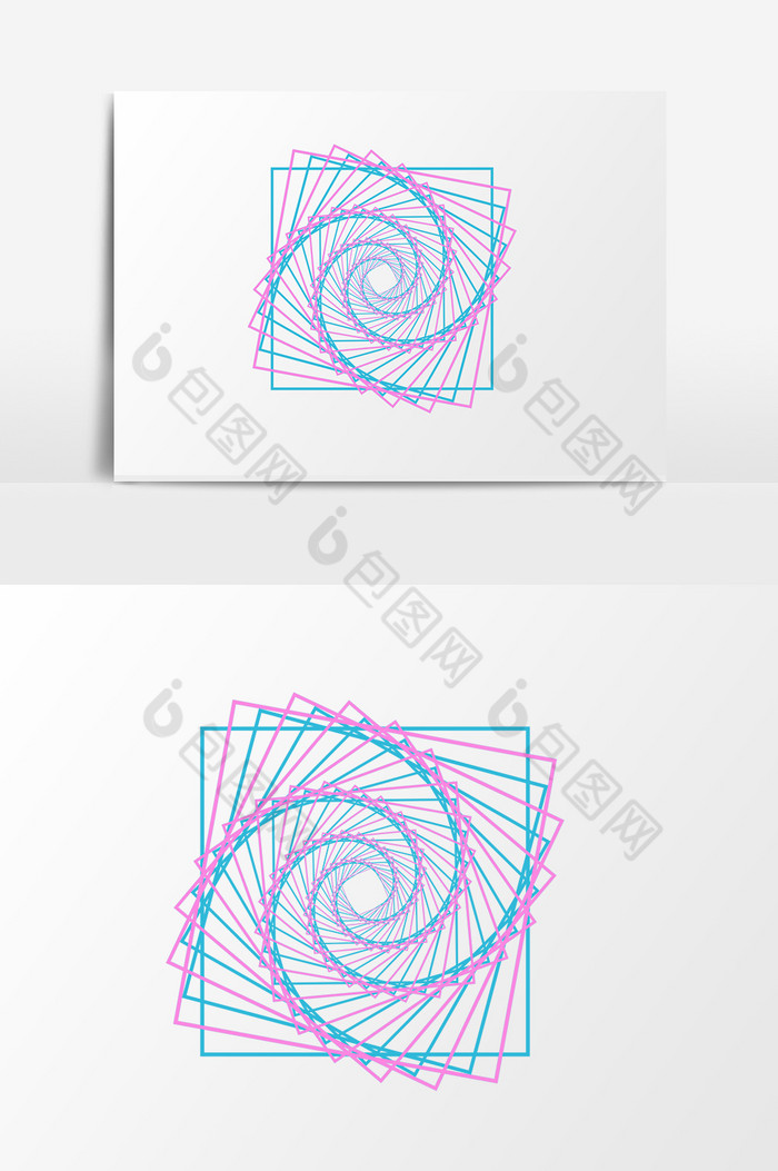 螺旋旋转正方形图片图片