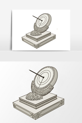 日晷刻度怎么画 画法图片